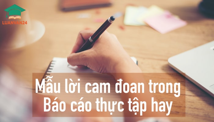 Tổng hợp các mẫu lời cam đoan trong báo cáo thực tập hay